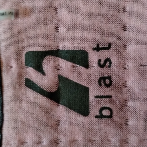 Blast lightweight vest cotton blend Sz L unique cross stitching - Picture 10 of 11